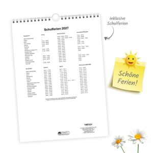 Alternative view of Trötsch Classickalender Blumenkalender 2027: Wandkalender