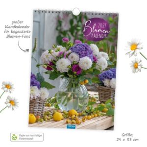 Trötsch Classickalender Blumenkalender 2027: Wandkalender – Bild 6