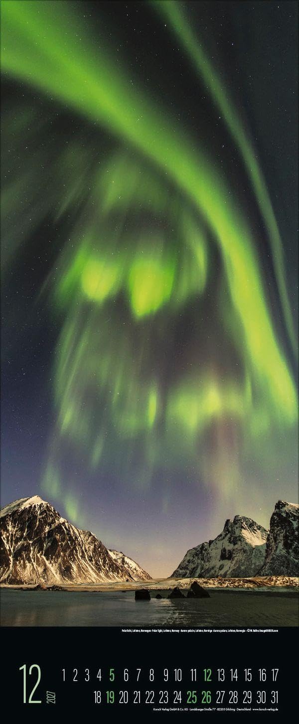 Spirit of Earth 2027: Schmaler Wandkalender. Foto-Kunstkalender über unsere atemberaubende Natur. PhotoArt Vertikal. 28,5 x 69 cm. – Bild 13