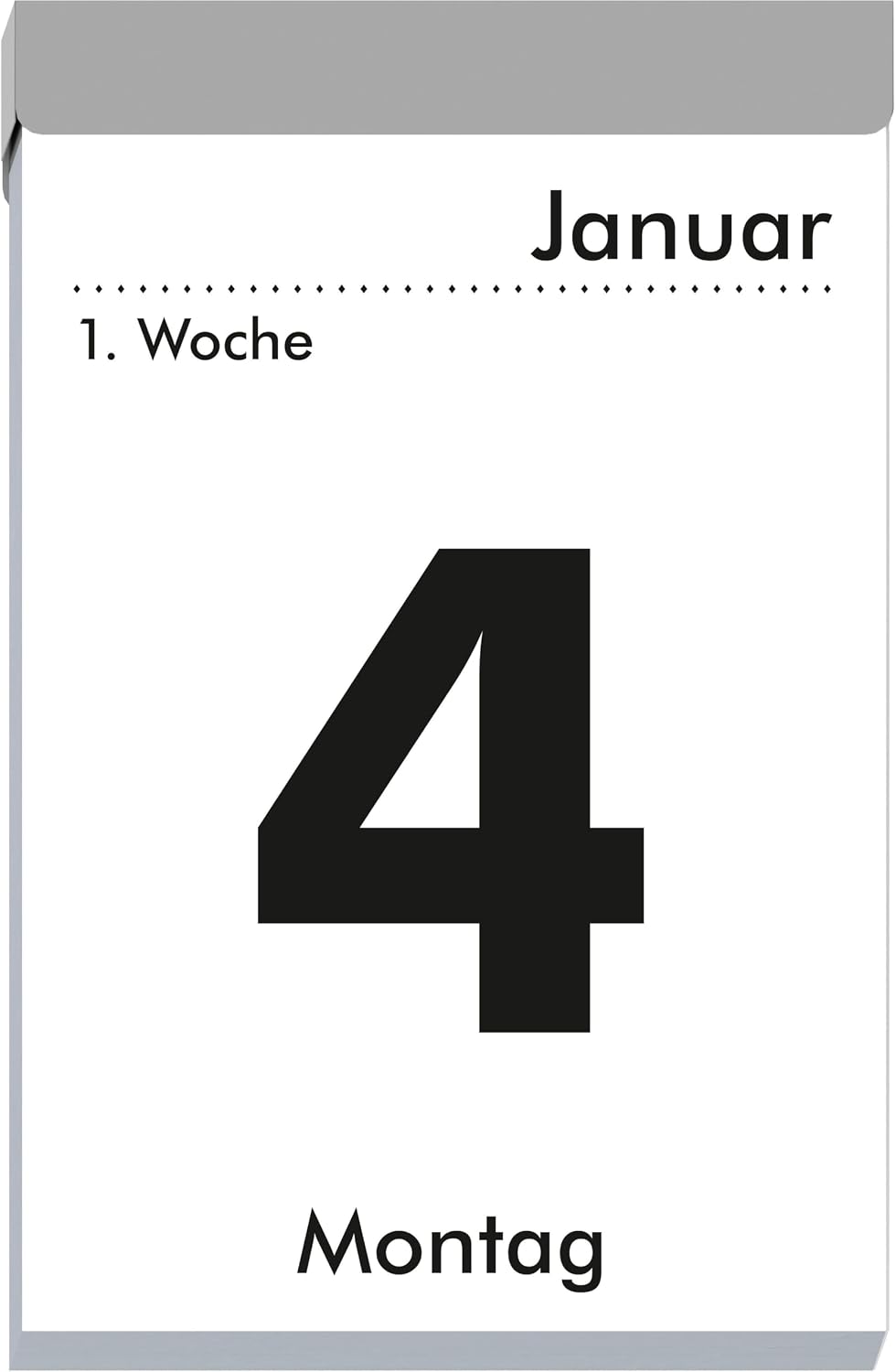 Daily Tear-off Calendar L 2027: Tear-off Calendar 7 x 10 cm, 1 Day per Page with Sudoku, Recipes, Puzzles & Tips on the Back Pages – Bild 3
