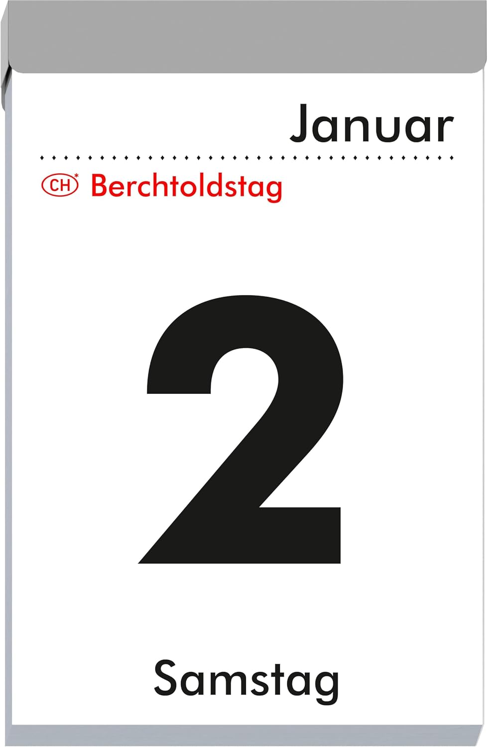 Daily Tear-off Calendar L 2027: Tear-off Calendar 7 x 10 cm, 1 Day per Page with Sudoku, Recipes, Puzzles & Tips on the Back Pages – Bild 2