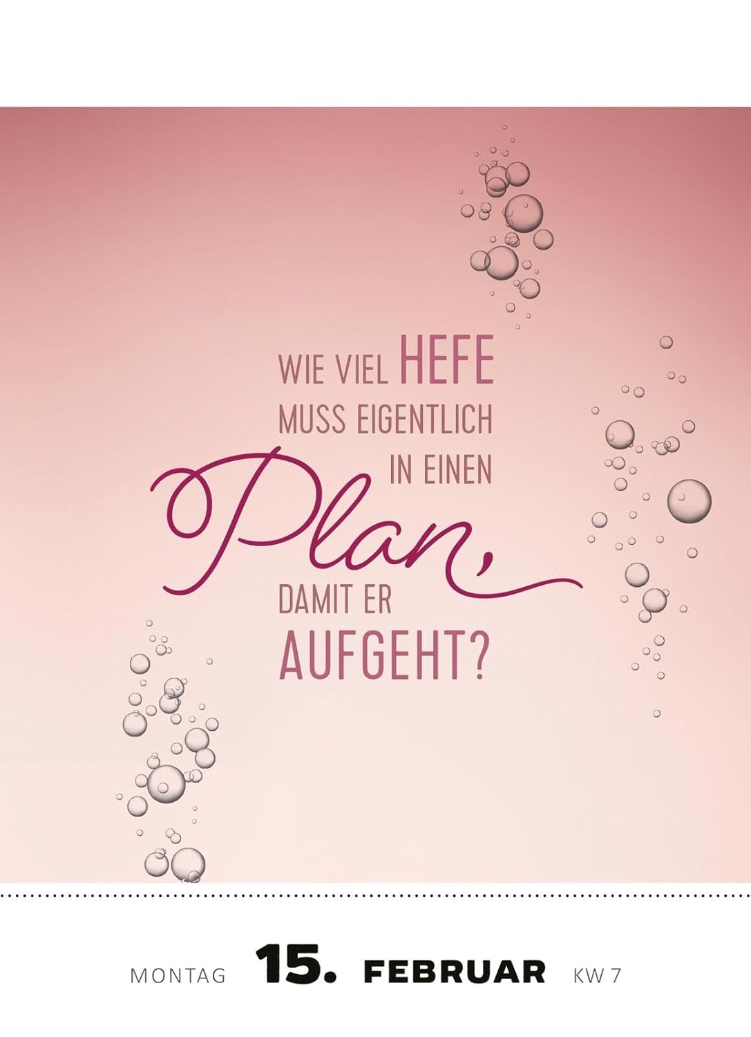 Abreißkalender Die Bar hat angerufen & gefragt, wo du bleibst! 2027: Ein genialer Spruch für jeden Tag | Trendiger Abreißkalender mit 365 bösen Sprüchen, zum Aufstellen – Bild 2