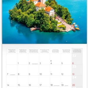 Alternative view of NOTIQUE Wall Calendar 2027 30 x 30 cm Natural Calendar - Alps
