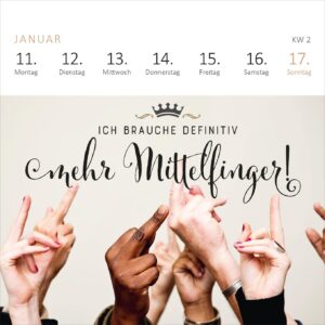 Mini-Wochenkalender Fehlt nur noch das Zelt, dann wäre der Zirkus hier perfekt. 2027: Kleiner Tischkalender für mehr gute Laune und Lebensfreude – Bild 3