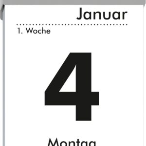 Daily tear-off calendar M 2027: tear-off calendar 5 x 7 cm, 1 day per page with Sudoku, sayings, puzzles and recipes on the back – Bild 3