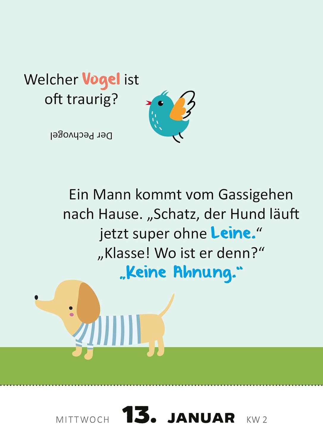 Abreißkalender 365 lustige Kinderwitze 2027: Witziger Tagesabreißkalender zum Aufstellen oder Aufhängen – Bild 2