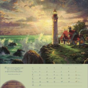 Thomas Kinkade: Land im Licht Kalender 2027: Kunstvoller Wandkalender mit idyllischen Gemälden und Bibelzitaten. Einzigartiger Kunst-Kalender. 34 x 44 cm. Hochformat. – Bild 12