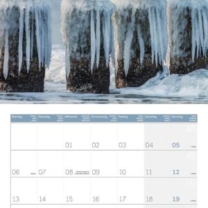Am Meer Broschürenkalender 2027 - 30x30 - Art12 | Geschmackvoller Küsten-Kalender im schlanken Hochformat (aufgeklappt 30x60 cm) | zum Eintragen – Bild 13