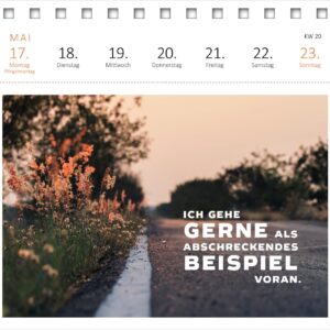 Postkartenkalender Vom Rande des Wahnsinns aus kenne ich den Weg, danke. 2027: Wochenkalender 2027, 53 Postkarten mit bösen Sprüchen – Bild 4
