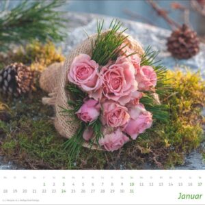 Alternative view of times&more Blumen Bildkalender 2027: Posterkalender mit 12 Fotos wunderschöner Blumensträuße. Dekorativer Wand-Kalender mit Blumenfotos. 30 x 27 cm.