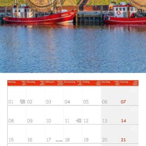 Am Meer Broschürenkalender 2027 - 30x30 - Art12 | Geschmackvoller Küsten-Kalender im schlanken Hochformat (aufgeklappt 30x60 cm) | zum Eintragen – Bild 12