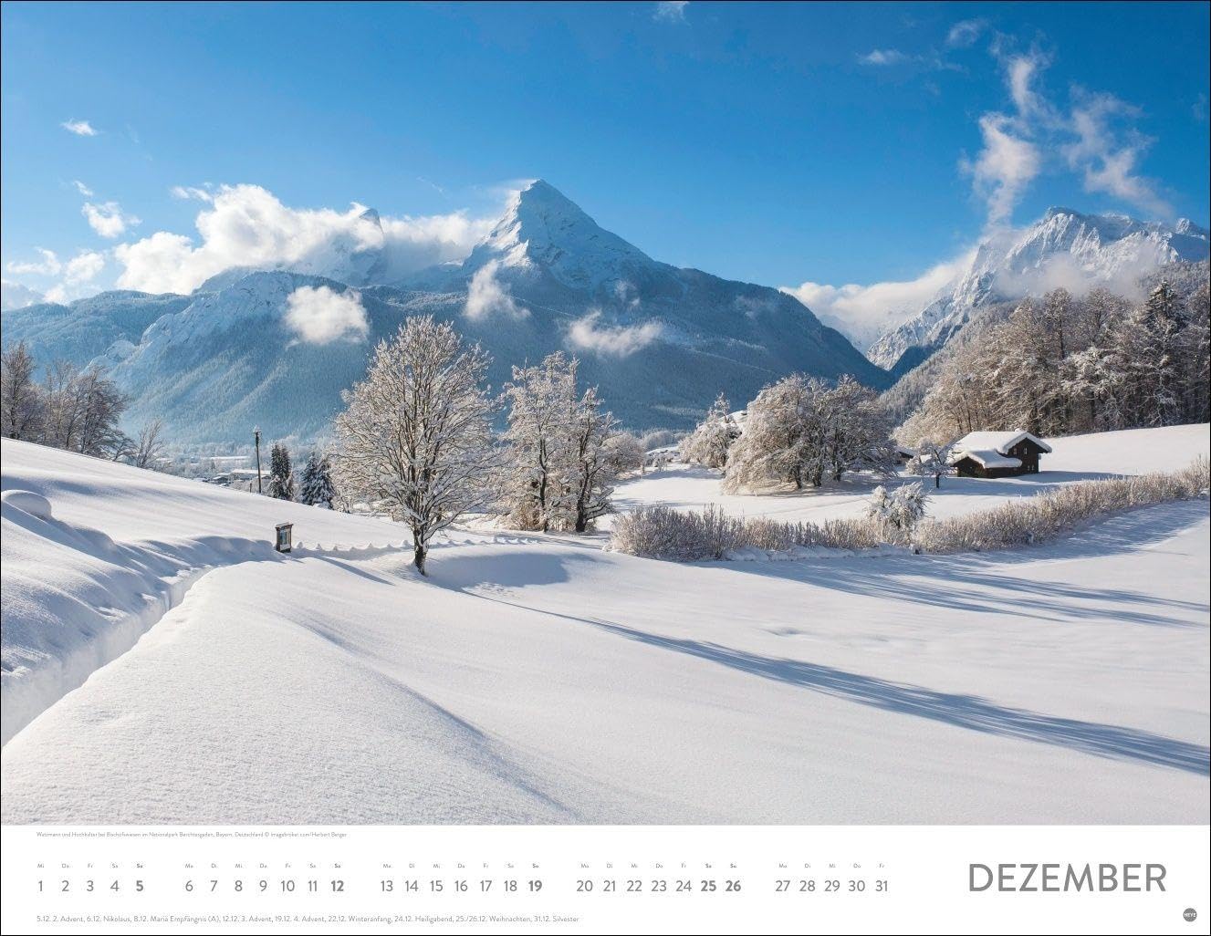 Auf Traumpfaden Posterkalender 2027: Großer Foto-Wandkalender. Landschafts-Kalender 2027 mit Fotos atemberaubender Wege. 44 x 34 cm. Querformat. – Bild 13