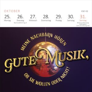 Mini-Wochenkalender Fehlt nur noch das Zelt, dann wäre der Zirkus hier perfekt. 2027: Kleiner Tischkalender für mehr gute Laune und Lebensfreude – Bild 5