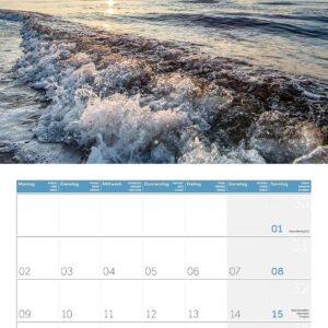 Am Meer Broschürenkalender 2027 - 30x30 - Art12 | Geschmackvoller Küsten-Kalender im schlanken Hochformat (aufgeklappt 30x60 cm) | zum Eintragen – Bild 9