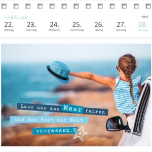 Alternative view of Postkartenkalender Sehnsucht nach Meer 2027: Wochenkalender 2027, 53 Postkarten für mehr Inspiration