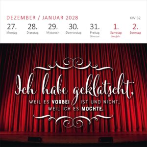 Mini-Wochenkalender Fehlt nur noch das Zelt, dann wäre der Zirkus hier perfekt. 2027: Kleiner Tischkalender für mehr gute Laune und Lebensfreude – Bild 7