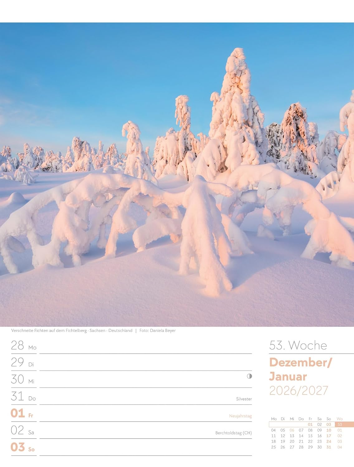 Unser Wald Wochenplaner Kalender 2027: Heimischer Natur-Wochenkalender im Hochformat (25x33 cm) | Mit Kreuzworträtseln, Sudokus & mehr – Bild 2