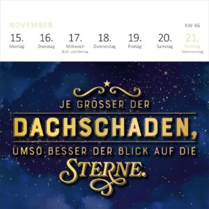 Mini-Wochenkalender Fehlt nur noch das Zelt, dann wäre der Zirkus hier perfekt. 2027: Kleiner Tischkalender für mehr gute Laune und Lebensfreude – Bild 6