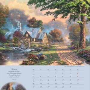 Thomas Kinkade: Land im Licht Kalender 2027: Kunstvoller Wandkalender mit idyllischen Gemälden und Bibelzitaten. Einzigartiger Kunst-Kalender. 34 x 44 cm. Hochformat. – Bild 8