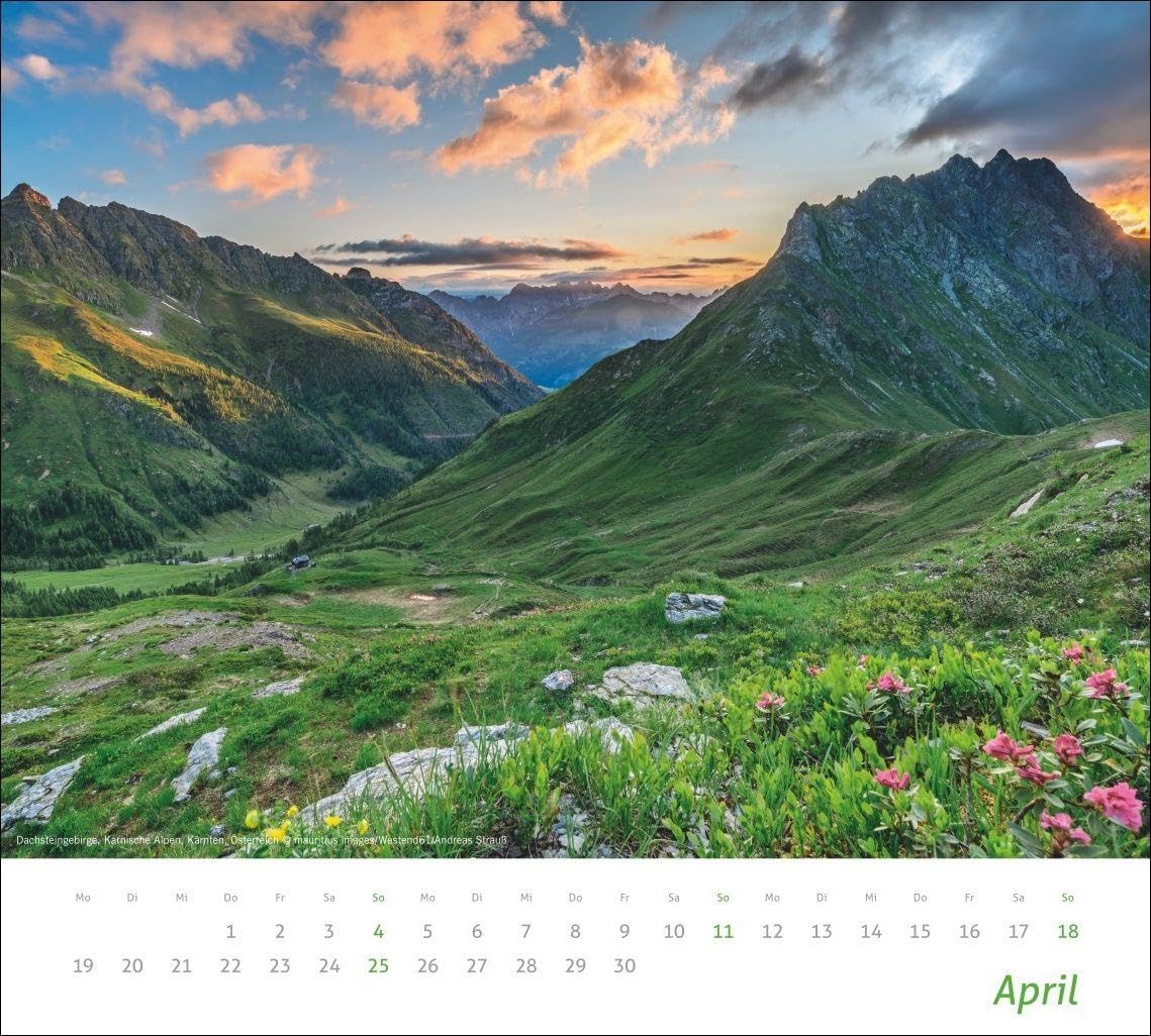 times&more Alpen Bildkalender 2027: Wandkalender mit beeindruckenden Fotos schroffer Gipfel und luftiger Höhen. Dekorativer Poster-Kalender für Bergfreunde. – Bild 5