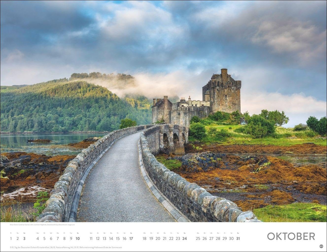 Auf Traumpfaden Posterkalender 2027: Großer Foto-Wandkalender. Landschafts-Kalender 2027 mit Fotos atemberaubender Wege. 44 x 34 cm. Querformat. – Bild 11