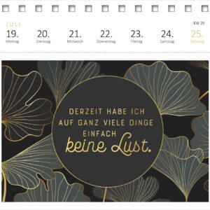 Postkartenkalender Meine Schokoladenseite hab ich aufgegessen. 2027: Wochenkalender 2027, 53 Postkarten mit bösen Sprüchen – Bild 5