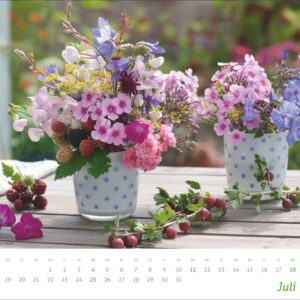 times&more Blumen Bildkalender 2027: Posterkalender mit 12 Fotos wunderschöner Blumensträuße. Dekorativer Wand-Kalender mit Blumenfotos. 30 x 27 cm. – Bild 8