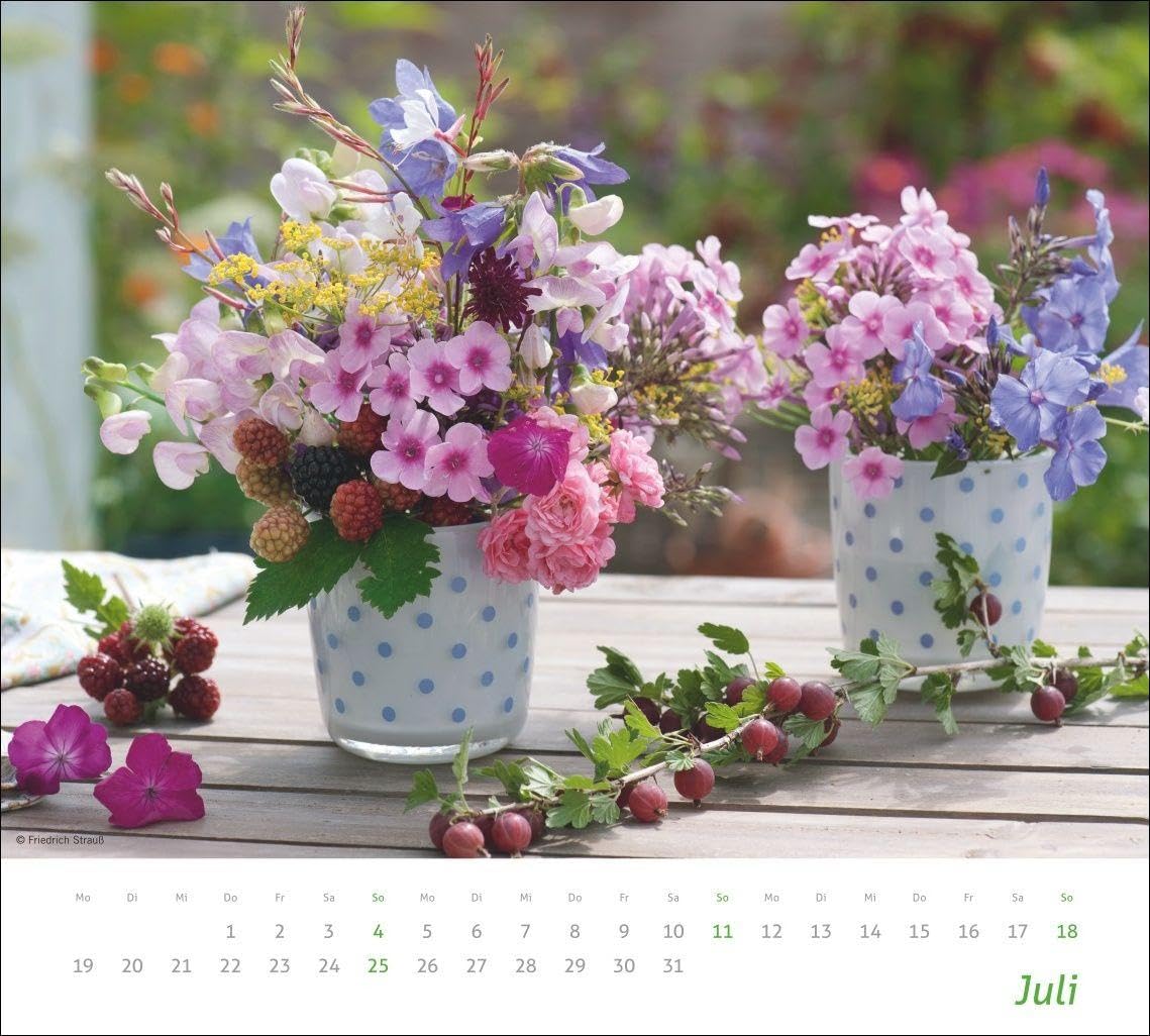 times&more Blumen Bildkalender 2027: Posterkalender mit 12 Fotos wunderschöner Blumensträuße. Dekorativer Wand-Kalender mit Blumenfotos. 30 x 27 cm. – Bild 8