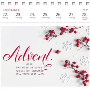 Postkartenkalender Vom Rande des Wahnsinns aus kenne ich den Weg, danke. 2027: Wochenkalender 2027, 53 Postkarten mit bösen Sprüchen – Bild 6