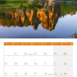 Deutschland Broschürenkalender 2027 - 30x30 - Art12 | Stilsicherer Landschaftskalender im schlanken Hochformat (aufgeklappt 30x60 cm) | zum Eintragen – Bild 7