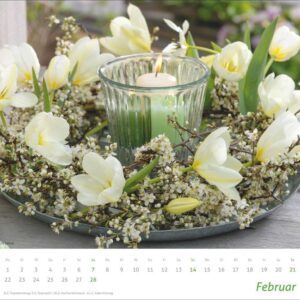 times&more Blumen Bildkalender 2027: Posterkalender mit 12 Fotos wunderschöner Blumensträuße. Dekorativer Wand-Kalender mit Blumenfotos. 30 x 27 cm. – Bild 3
