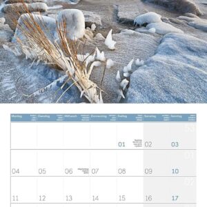 Alternative view of Am Meer Broschürenkalender 2027 - 30x30 - Art12 | Geschmackvoller Küsten-Kalender im schlanken Hochformat (aufgeklappt 30x60 cm) | zum Eintragen