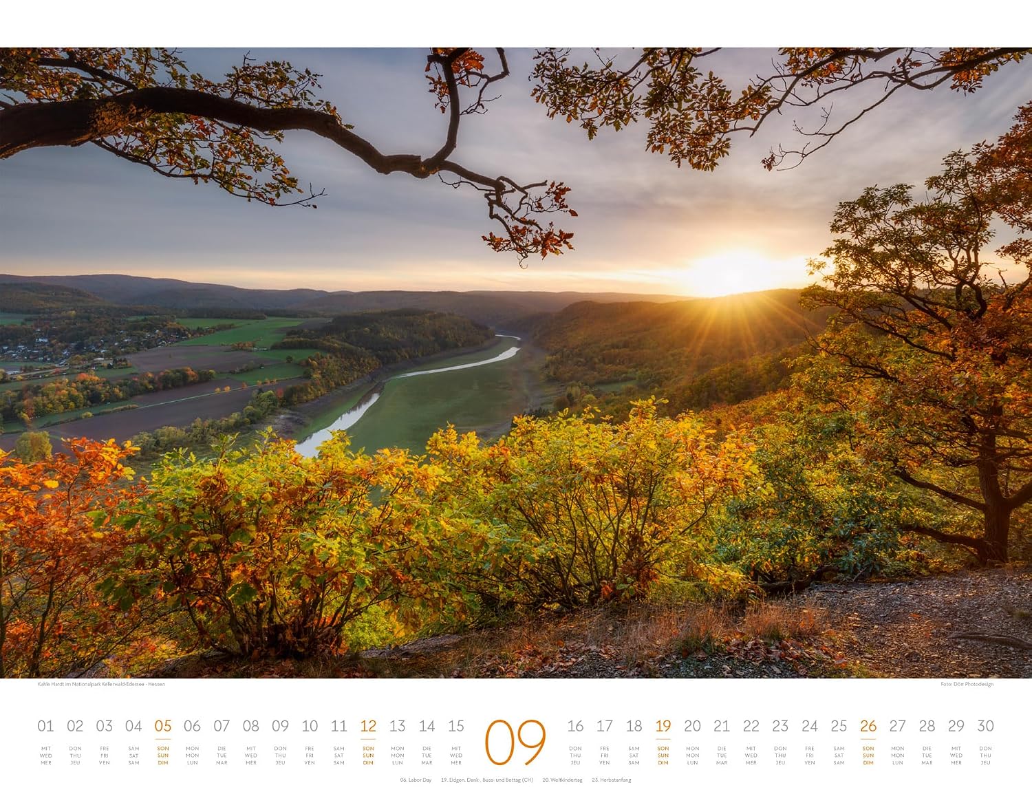 Deutschland Kalender 2027 | Zauberhafte Landschaften | Geschmackvoller Natur-Kalender im großen Querformat (54x42 cm) | Landschaftsfotografie – Bild 10
