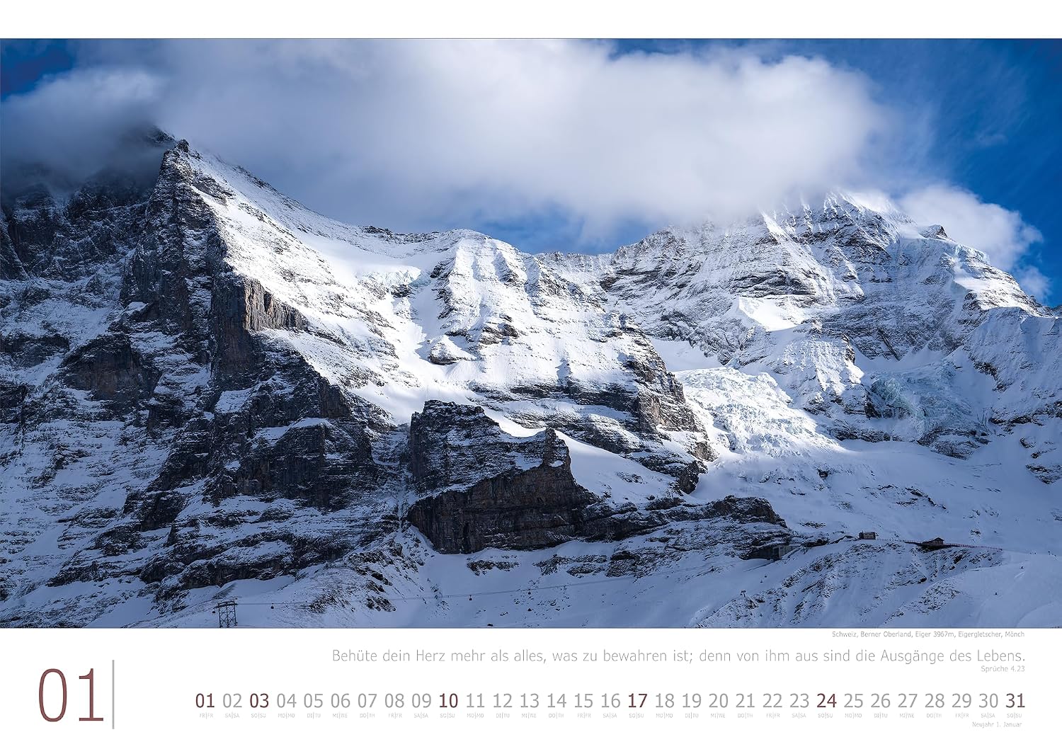 Kalender Alpen Impressionen 2027, Größe 59,4 x 42 cm, Bergfotos im Großformat | 240g Papier starke Seiten | Erlebnis Berge: Große Fotografie aus den Bergen, Berglandschaften in guter Druckqualität – Bild 3