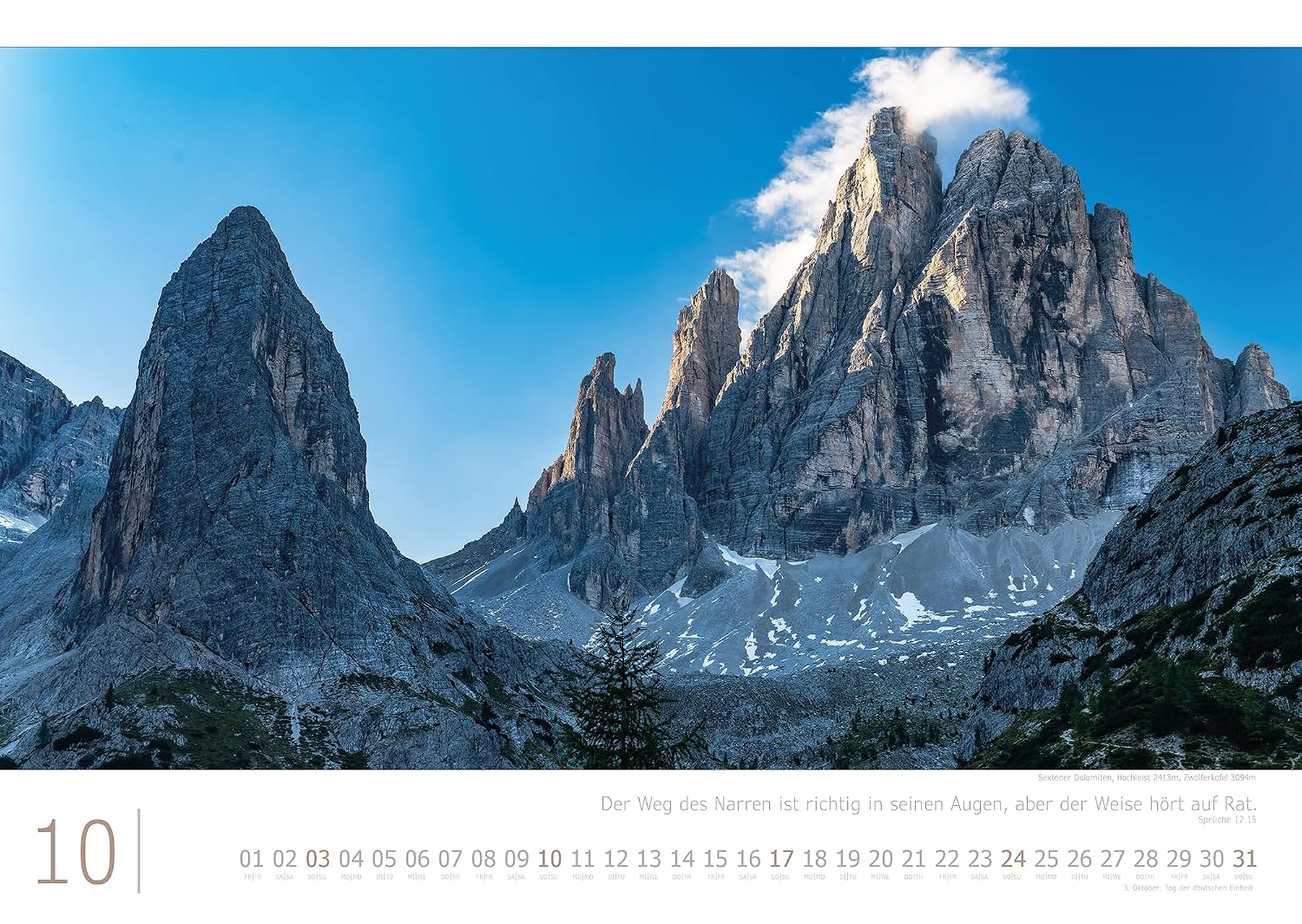 Kalender Alpen Impressionen 2027, Größe 59,4 x 42 cm, Bergfotos im Großformat | 240g Papier starke Seiten | Erlebnis Berge: Große Fotografie aus den Bergen, Berglandschaften in guter Druckqualität – Bild 12