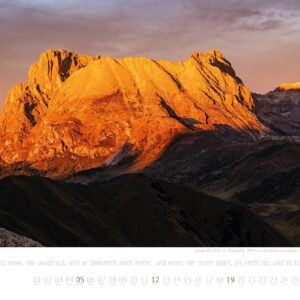 Berg Wandkalender Alpen-Impressionen 2027 | Wertiger Bergkalender im großen Querformat (42 x 29,7 cm) | Von Südtirol bis in die Schweiz Wandkalender, ... aus den Alpen von Fotograf Matthias Bohn – Bild 10