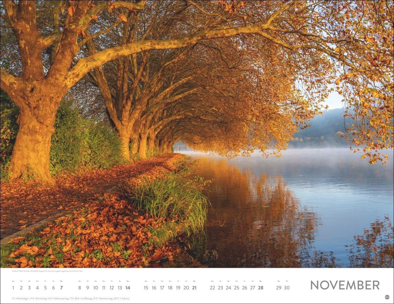 Auf Traumpfaden Posterkalender 2027: Großer Foto-Wandkalender. Landschafts-Kalender 2027 mit Fotos atemberaubender Wege. 44 x 34 cm. Querformat. – Bild 12
