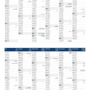 Am Meer Broschürenkalender 2027 - 30x30 - Art12 | Geschmackvoller Küsten-Kalender im schlanken Hochformat (aufgeklappt 30x60 cm) | zum Eintragen – Bild 14