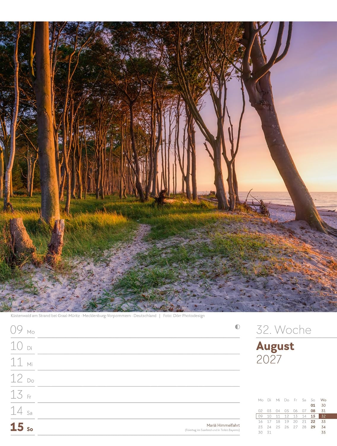 Unser Wald Wochenplaner Kalender 2027: Heimischer Natur-Wochenkalender im Hochformat (25x33 cm) | Mit Kreuzworträtseln, Sudokus & mehr – Bild 37