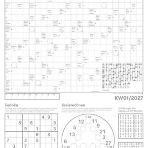 Unser Wald Wochenplaner Kalender 2027: Heimischer Natur-Wochenkalender im Hochformat (25x33 cm) | Mit Kreuzworträtseln, Sudokus & mehr – Bild 5