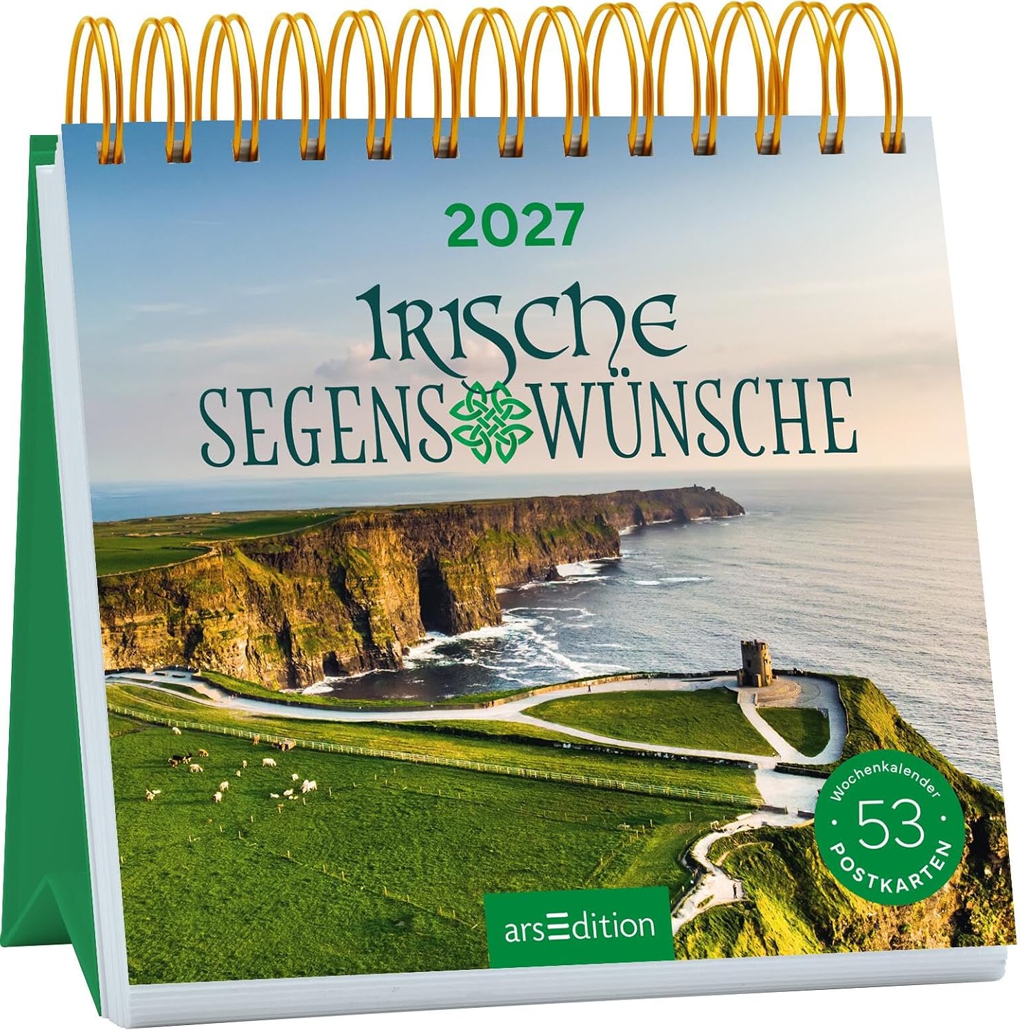 Postkartenkalender Irische Segenswünsche 2027: Wochenkalender 2027, 53 Postkarten für Sehnsuchtsmomente