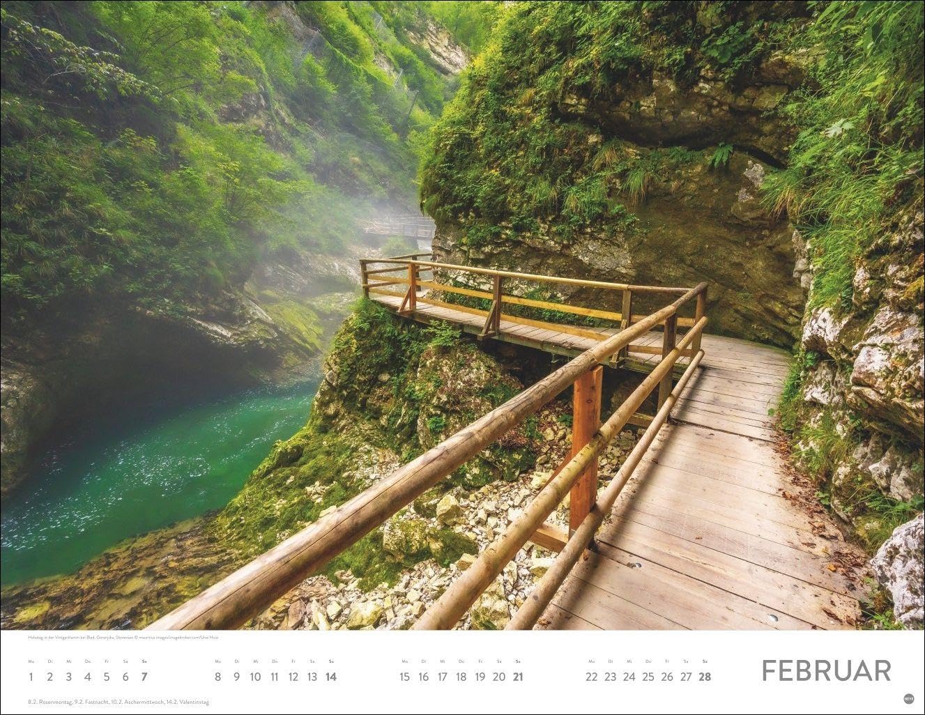 Auf Traumpfaden Posterkalender 2027: Großer Foto-Wandkalender. Landschafts-Kalender 2027 mit Fotos atemberaubender Wege. 44 x 34 cm. Querformat. – Bild 3