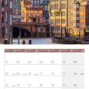 Deutschland Broschürenkalender 2027 - 30x30 - Art12 | Stilsicherer Landschaftskalender im schlanken Hochformat (aufgeklappt 30x60 cm) | zum Eintragen – Bild 3