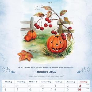 100-jähriger Kalender 2027: Wandkalender 23,7x34 cm mit täglichen Wetterprognosen, Bauernregeln und Platz für Notizen – Bild 6
