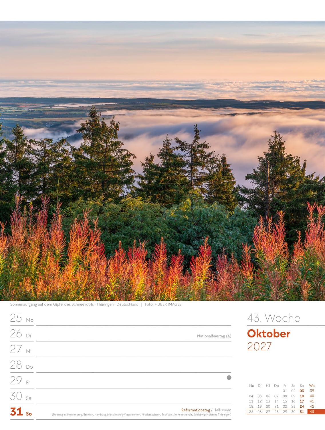 Unser Wald Wochenplaner Kalender 2027: Heimischer Natur-Wochenkalender im Hochformat (25x33 cm) | Mit Kreuzworträtseln, Sudokus & mehr – Bild 48
