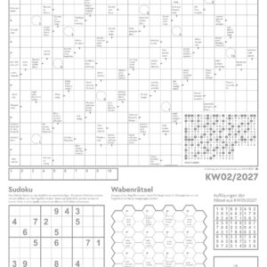Unser Wald Wochenplaner Kalender 2027: Heimischer Natur-Wochenkalender im Hochformat (25x33 cm) | Mit Kreuzworträtseln, Sudokus & mehr – Bild 7