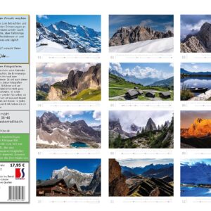 Berg Wandkalender Alpen-Impressionen 2027 | Wertiger Bergkalender im großen Querformat (42 x 29,7 cm) | Von Südtirol bis in die Schweiz Wandkalender, ... aus den Alpen von Fotograf Matthias Bohn – Bild 17