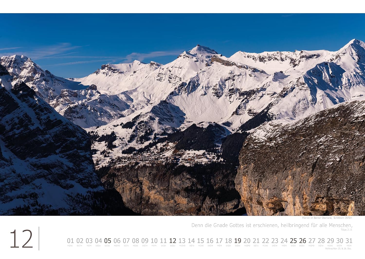 Kalender Alpen Impressionen 2027, Größe 59,4 x 42 cm, Bergfotos im Großformat | 240g Papier starke Seiten | Erlebnis Berge: Große Fotografie aus den Bergen, Berglandschaften in guter Druckqualität – Bild 14