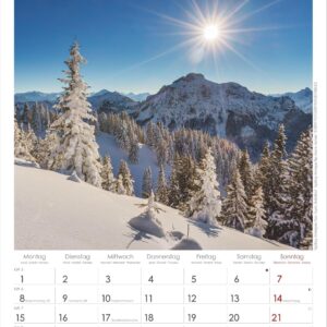 Alternative view of Alpen 2027: Wandkalender 23,7x34 cm mit 12 Alpenfotografien, 4-sprachigem Kalendarium und Platz für Notizen