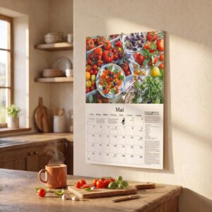 DuMonts neuer Küchenkalender 2027: Wandkalender 42x29 cm (42x85 cm geöffnet) mit saisonalen Rezepten, Gedichten und Fotografien von Christel Rosenfeld – Bild 3